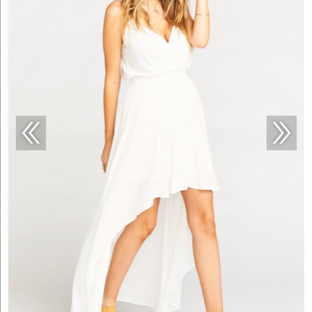 Show Me Your Mumu! White high low dress!